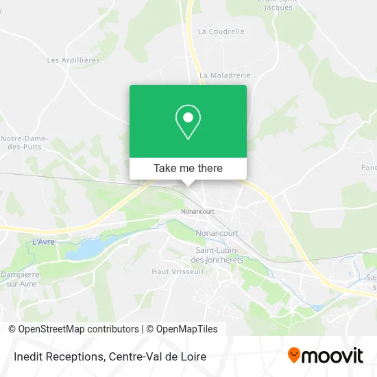 Inedit Receptions map