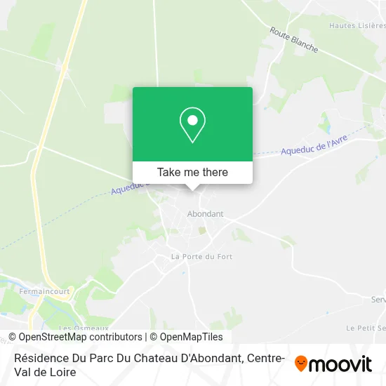 Résidence Du Parc Du Chateau D'Abondant map
