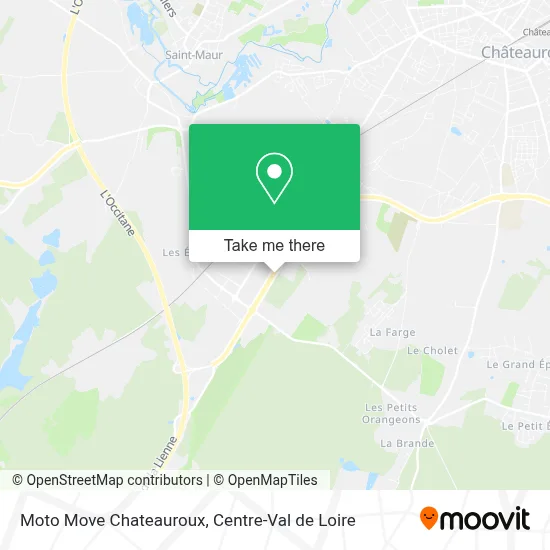 Moto Move Chateauroux map