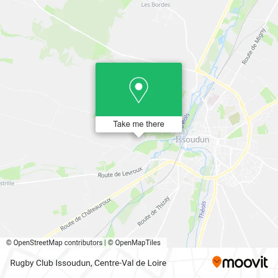 Rugby Club Issoudun map