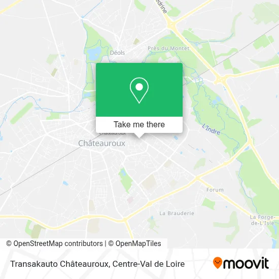 Transakauto Châteauroux map
