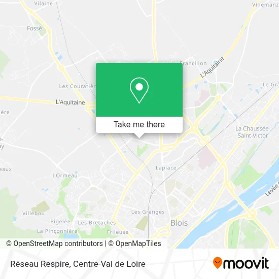 Réseau Respire map