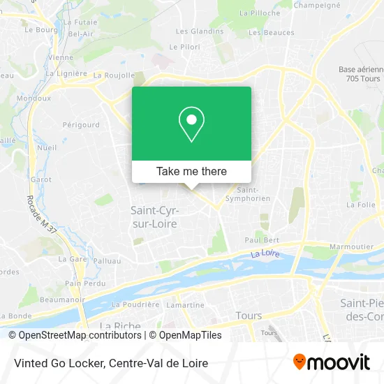 Vinted Go Locker map