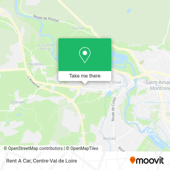 Rent A Car map