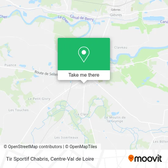Tir Sportif Chabris map