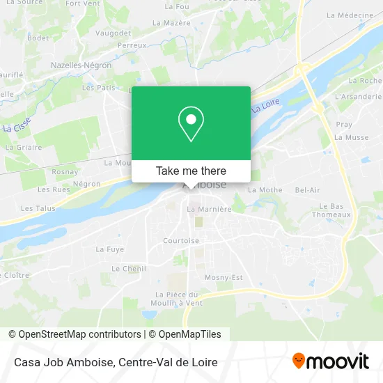 Casa Job Amboise map