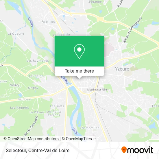 Selectour map