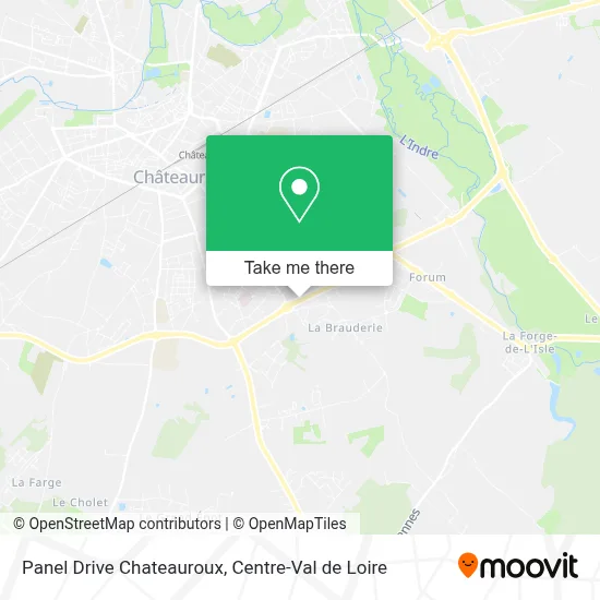 Panel Drive Chateauroux map