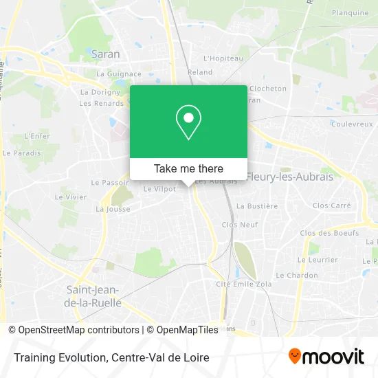 Training Evolution map