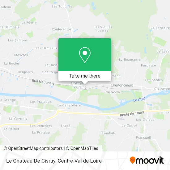 Le Chateau De Civray map