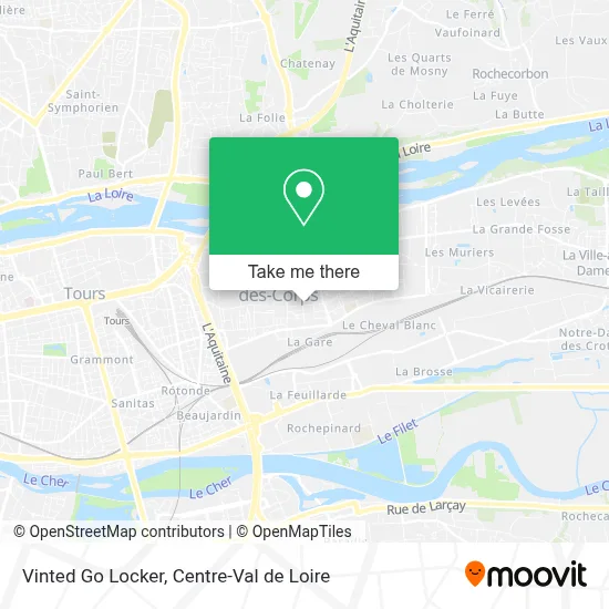 Vinted Go Locker map
