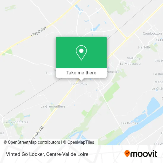 Vinted Go Locker map