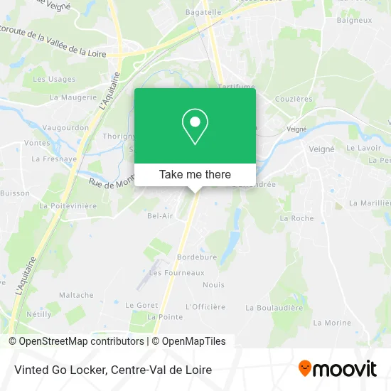 Vinted Go Locker map