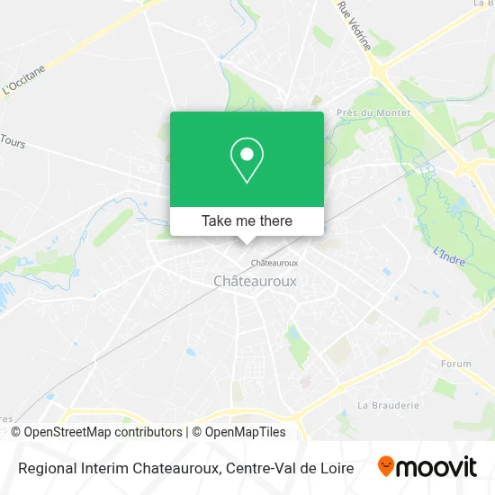 Regional Interim Chateauroux map