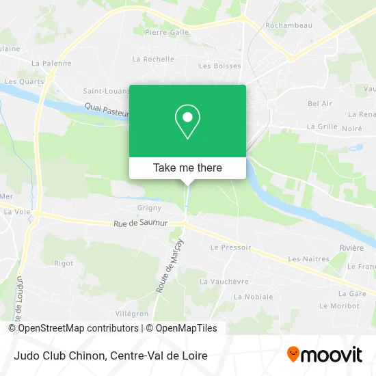 Judo Club Chinon map