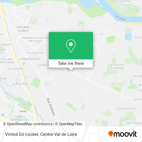 Vinted Go Locker map