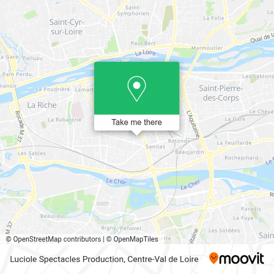 Luciole Spectacles Production map