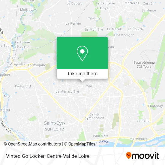 Vinted Go Locker map