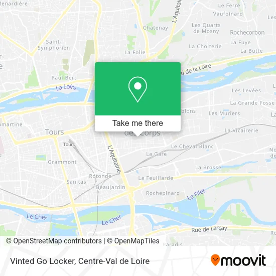Vinted Go Locker map