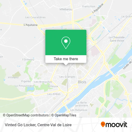 Vinted Go Locker map