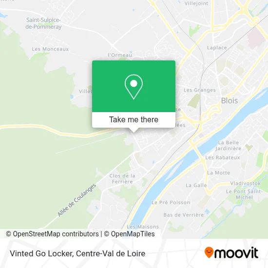 Vinted Go Locker map