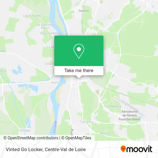 Vinted Go Locker map