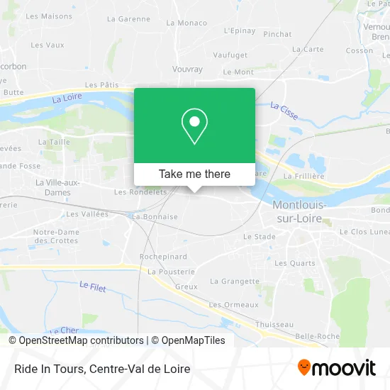 Ride In Tours map