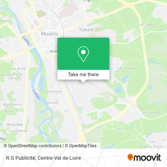 R.G Publicité map
