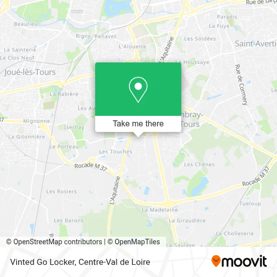 Vinted Go Locker map