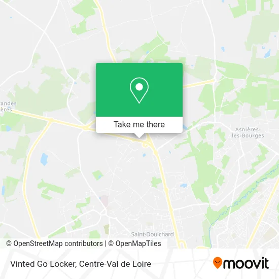 Vinted Go Locker map