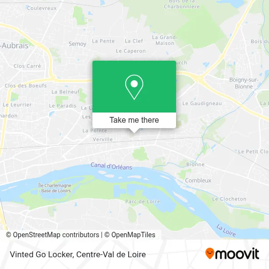 Vinted Go Locker map