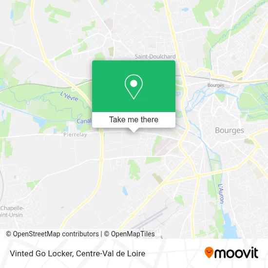 Vinted Go Locker map