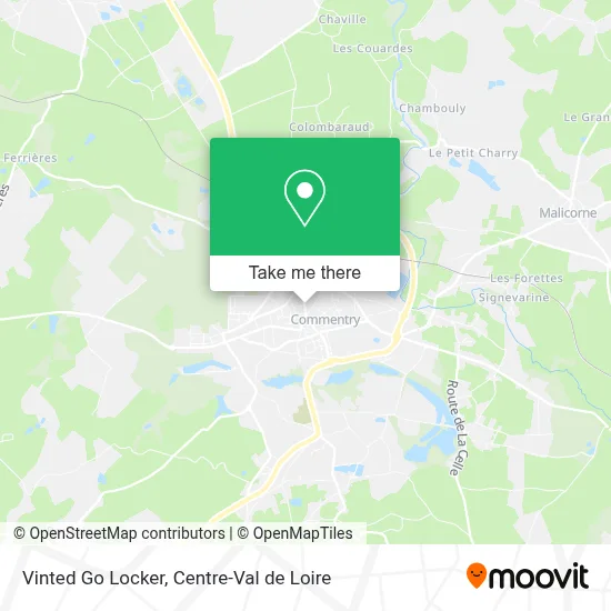 Vinted Go Locker map