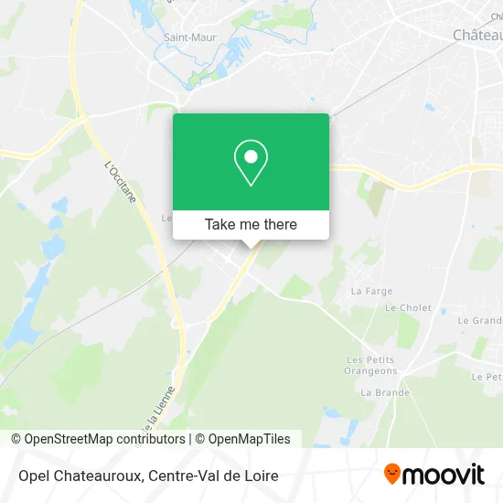 Opel Chateauroux map