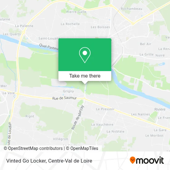 Vinted Go Locker map