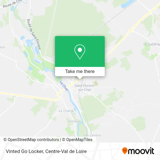 Vinted Go Locker map