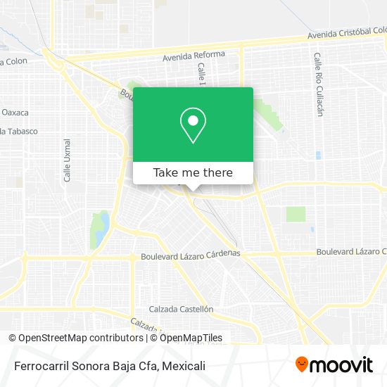 Ferrocarril Sonora Baja Cfa map
