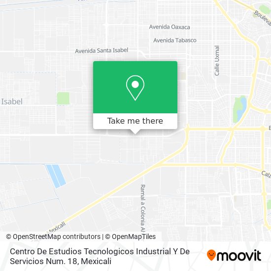 Centro De Estudios Tecnologicos Industrial Y De Servicios Num. 18 map