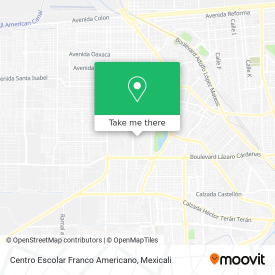 Mapa de Centro Escolar Franco Americano