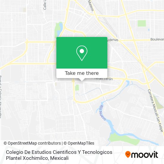 Mapa de Colegio De Estudios Cientificos Y Tecnologicos Plantel Xochimilco