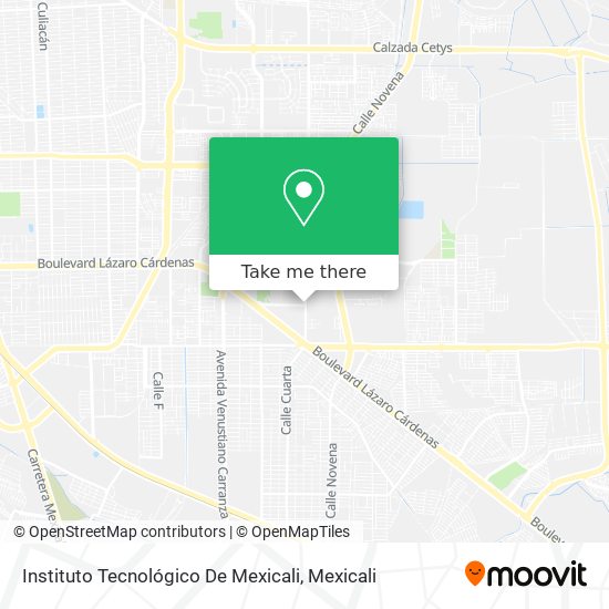 Mapa de Instituto Tecnológico De Mexicali