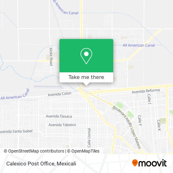 Mapa de Calexico Post Office