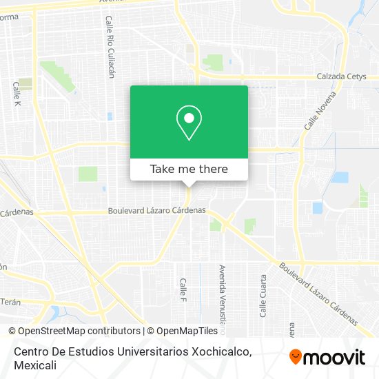 Centro De Estudios Universitarios Xochicalco map