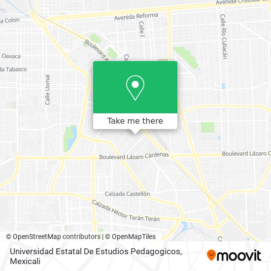Mapa de Universidad Estatal De Estudios Pedagogicos