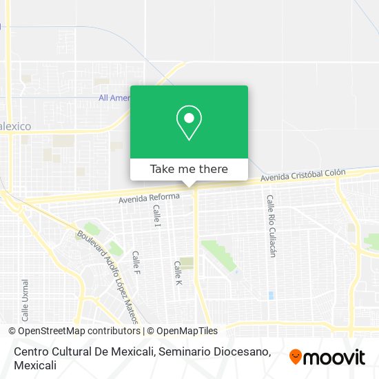 Mapa de Centro Cultural De Mexicali, Seminario Diocesano