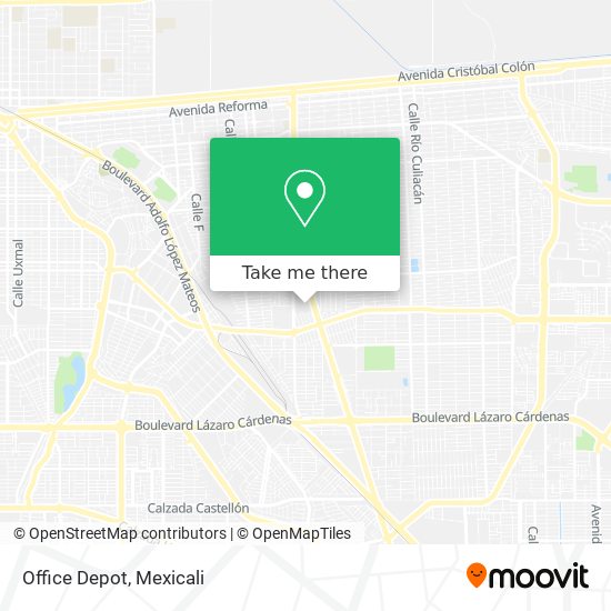 How to get to Office Depot in Mexicali by Bus?