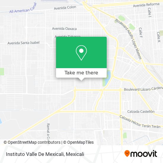 Mapa de Instituto Valle De Mexicali