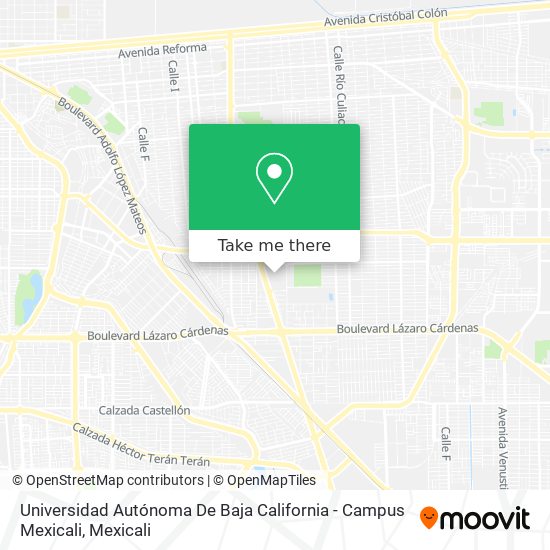 Universidad Autónoma De Baja California - Campus Mexicali map