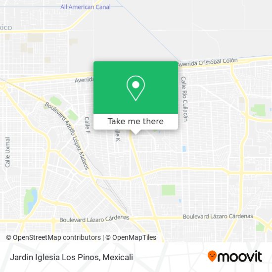 Jardin Iglesia Los Pinos map