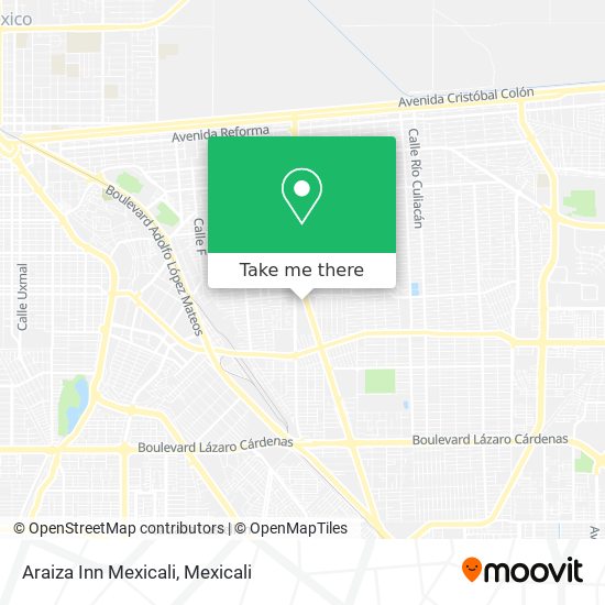 Araiza Inn Mexicali map